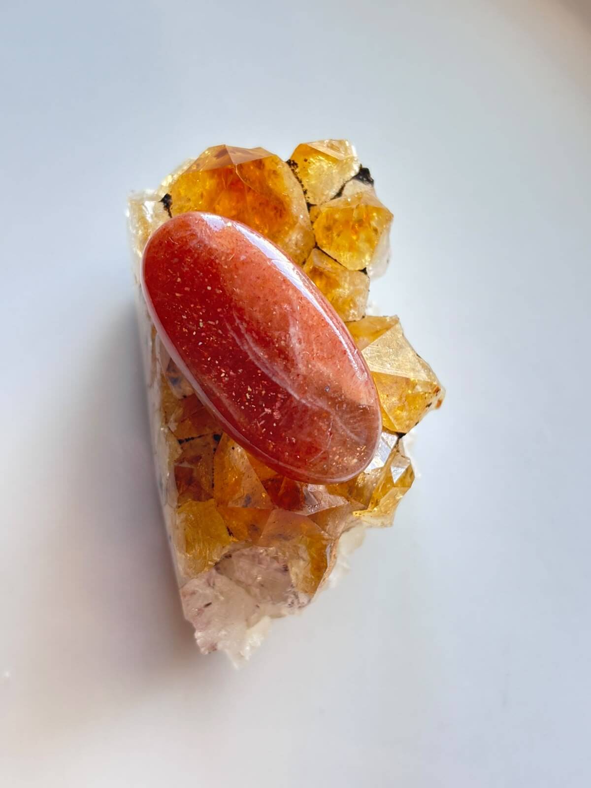 35mm Sunstone Gemstone for Handmade Designs