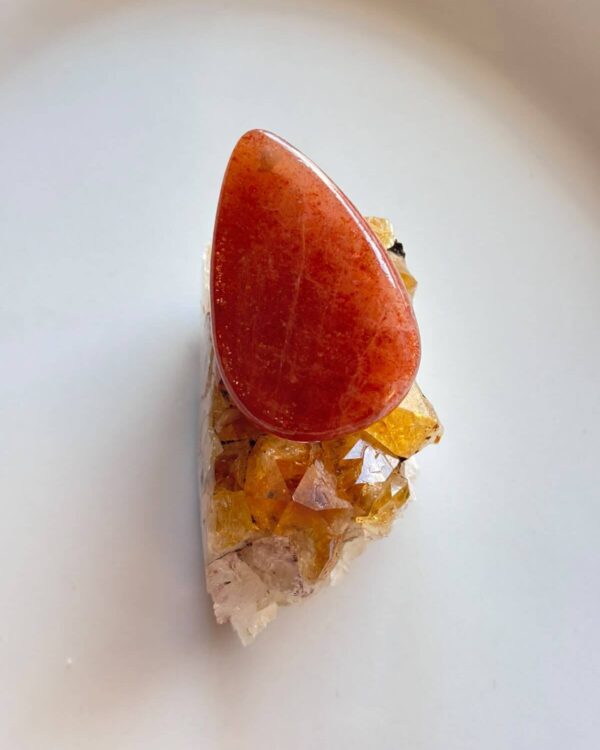 44mm Sunstone Gemstone for Pendant Designs