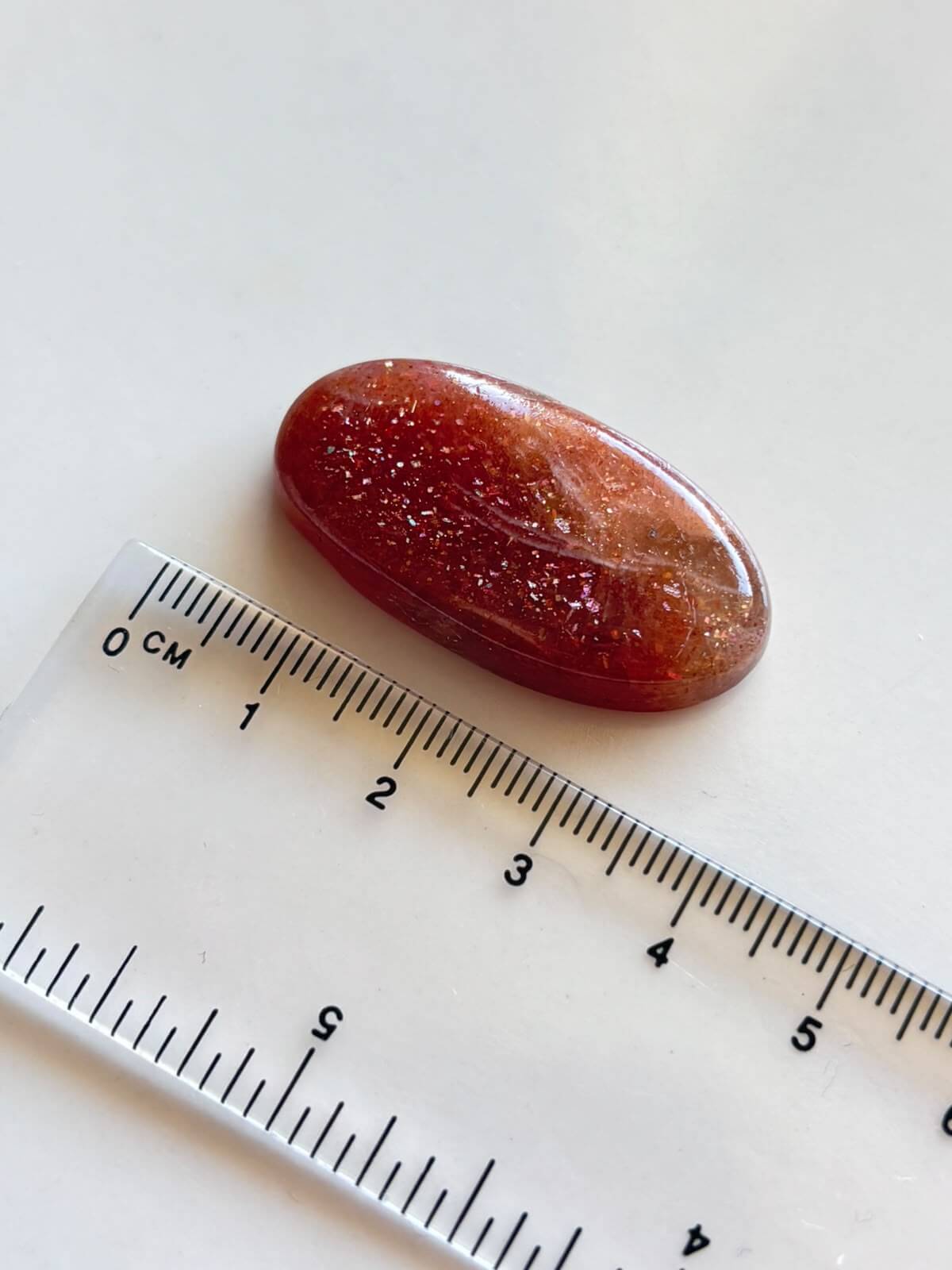 35mm Sunstone Gemstone for Handmade Designs - Image 2