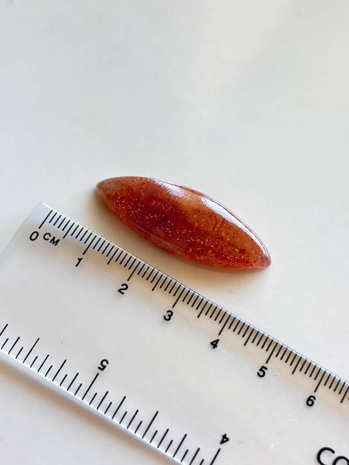 38mm Sunstone Stone for Wire Wrapping - Image 2