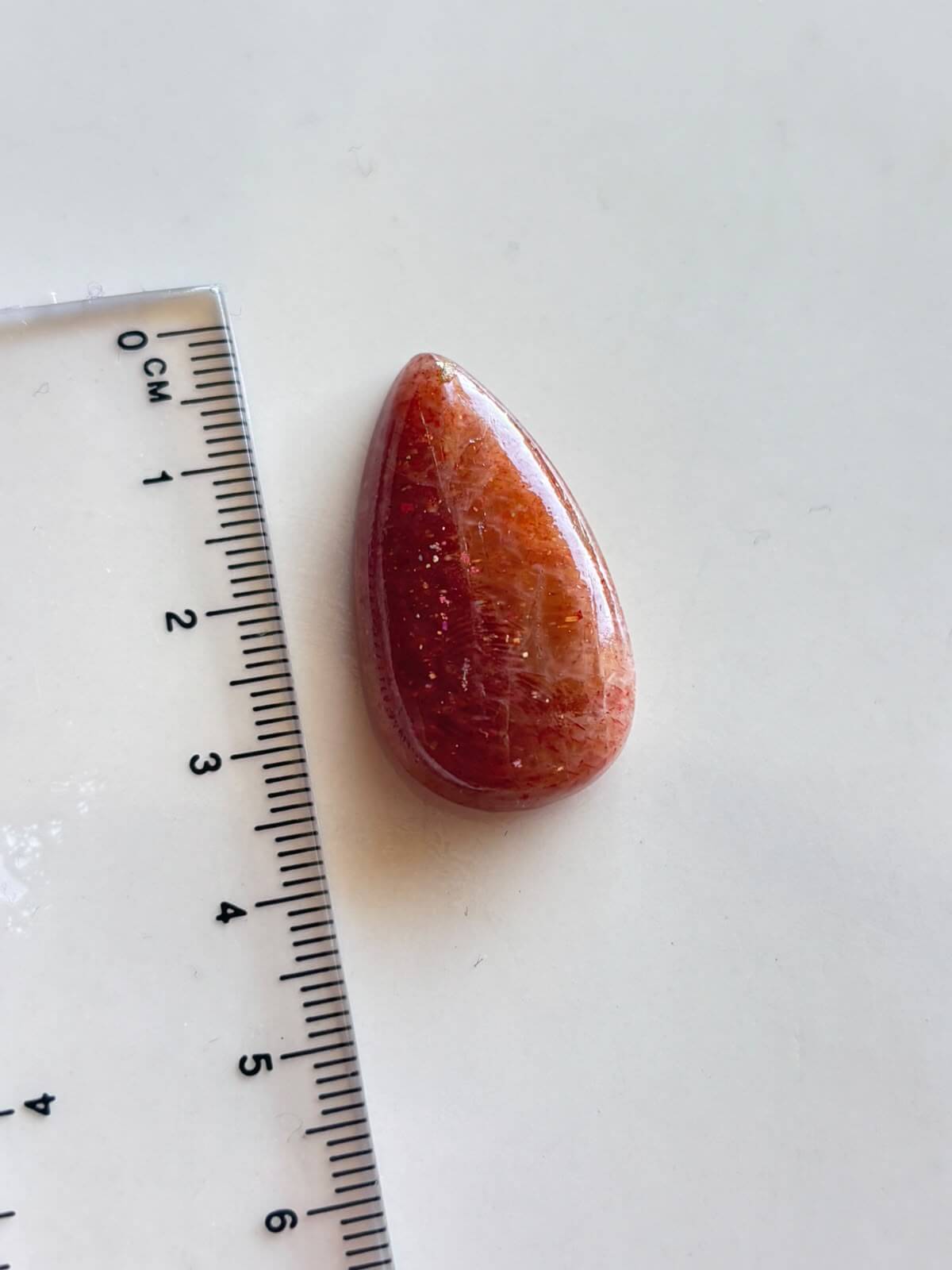 32mm Sunstone Gemstone for Wire Wrapped Designs - Image 2