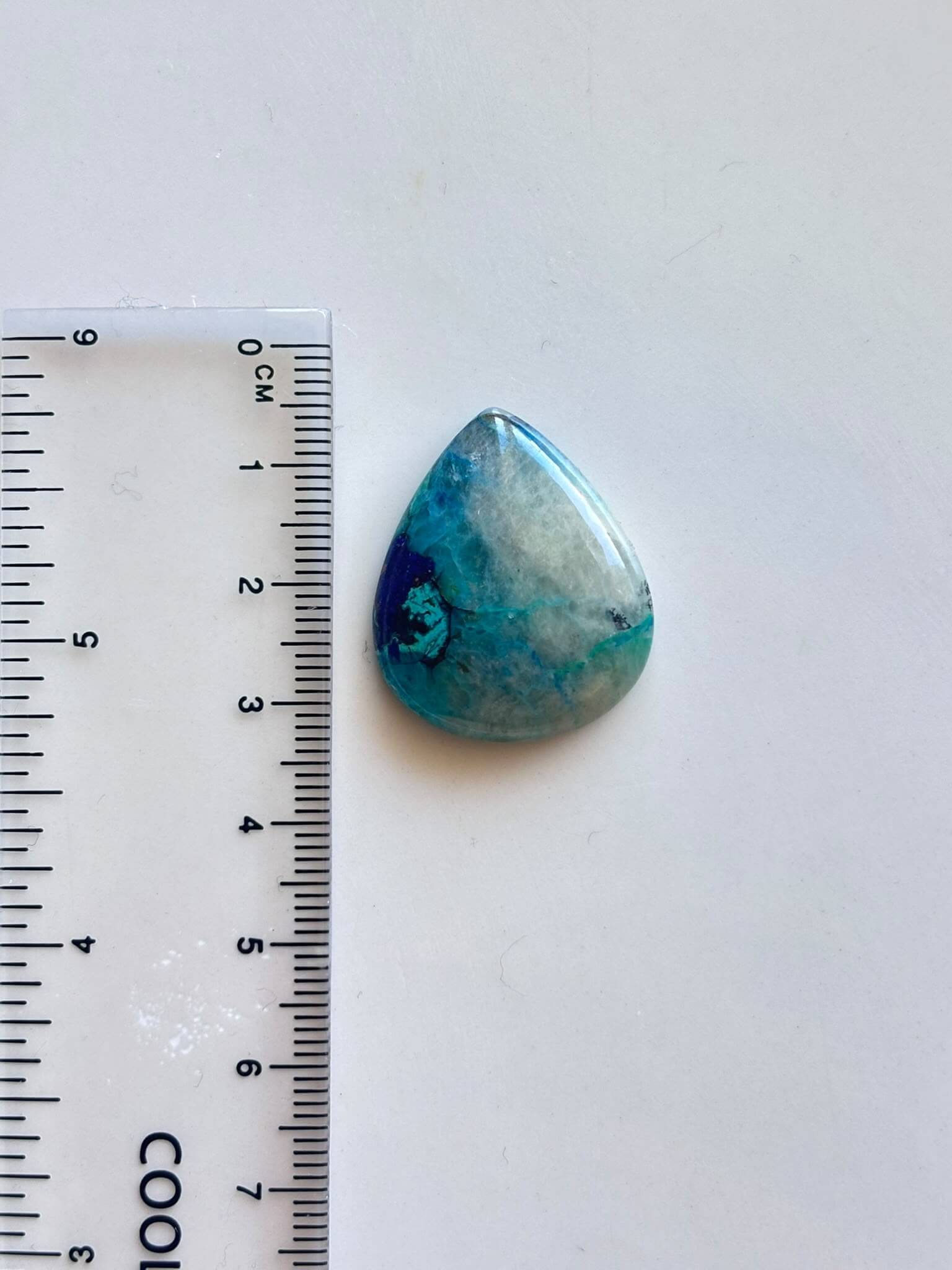 28mm Shattuckite Cabochon – Ocean Whisper - Image 2