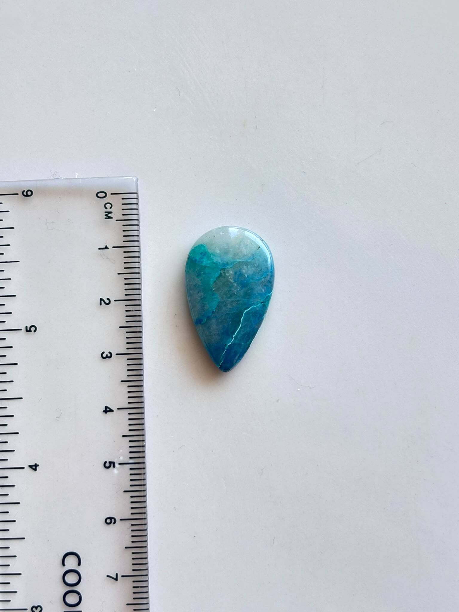 27mm Shattuckite Cabochon – Coastal Muse - Image 2