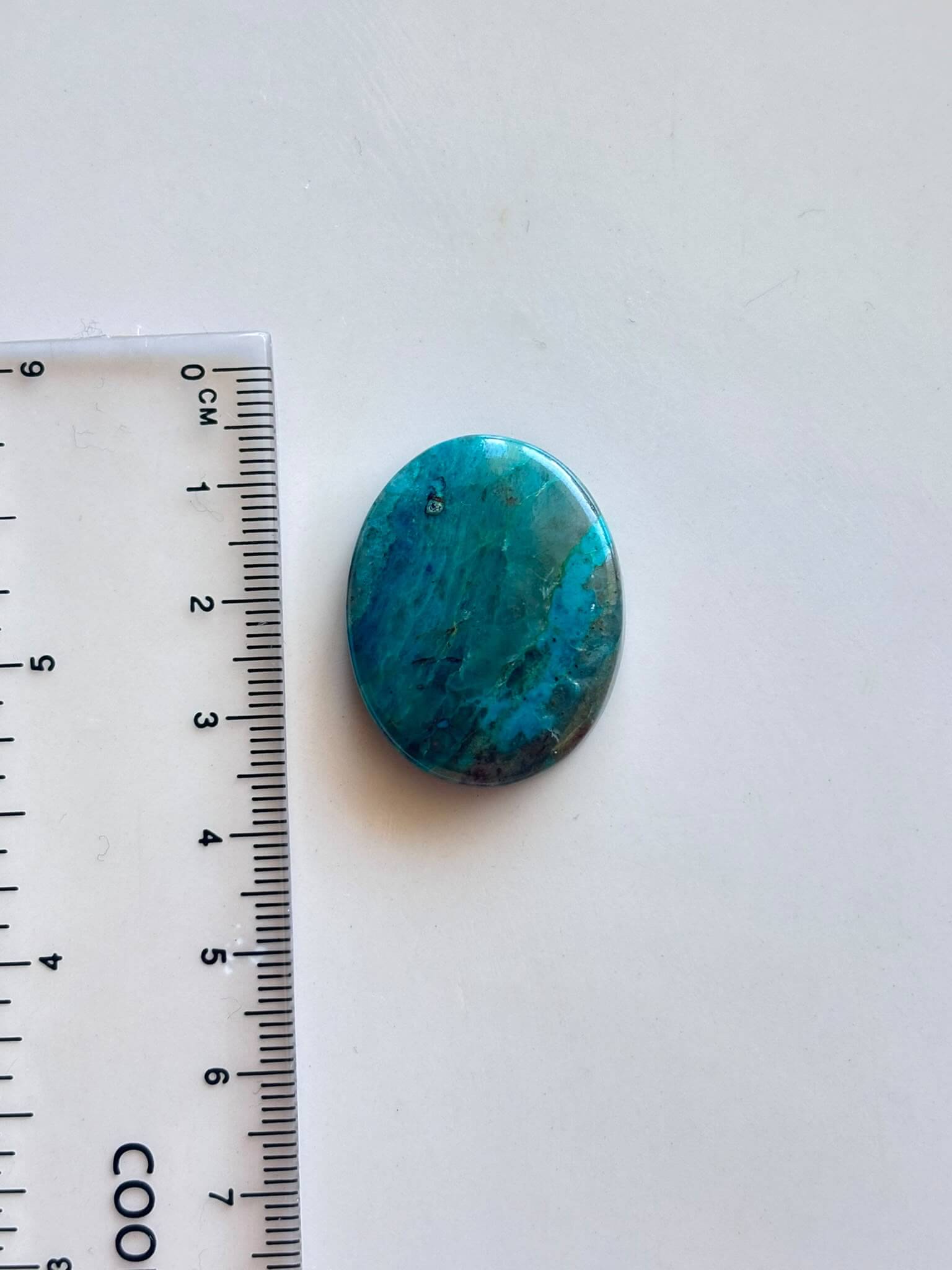 30mm Shattuckite Cabochon – Azure Dream - Image 2