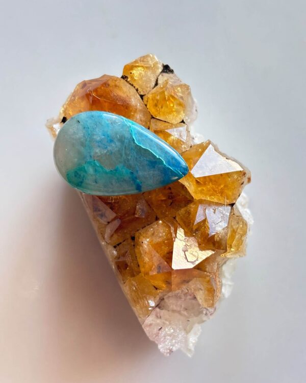 27mm Shattuckite Cabochon – Coastal Muse
