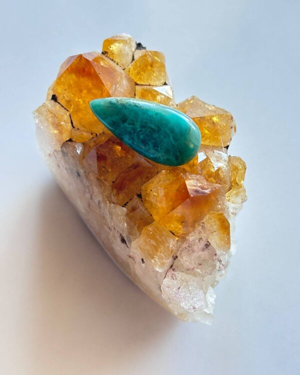 25mm Shattuckite Cabochon – Blue Serenity