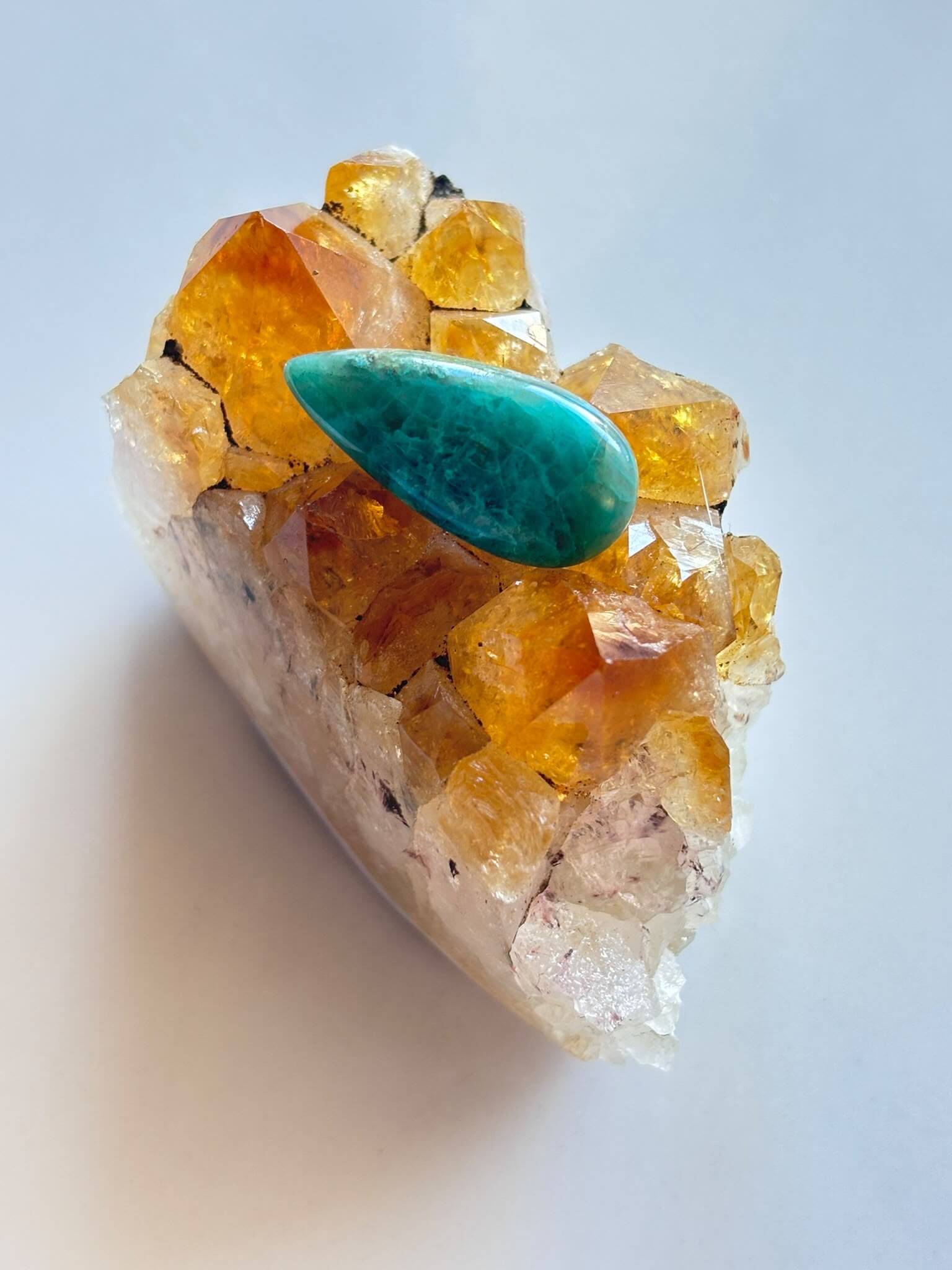 25mm Shattuckite Cabochon – Blue Serenity