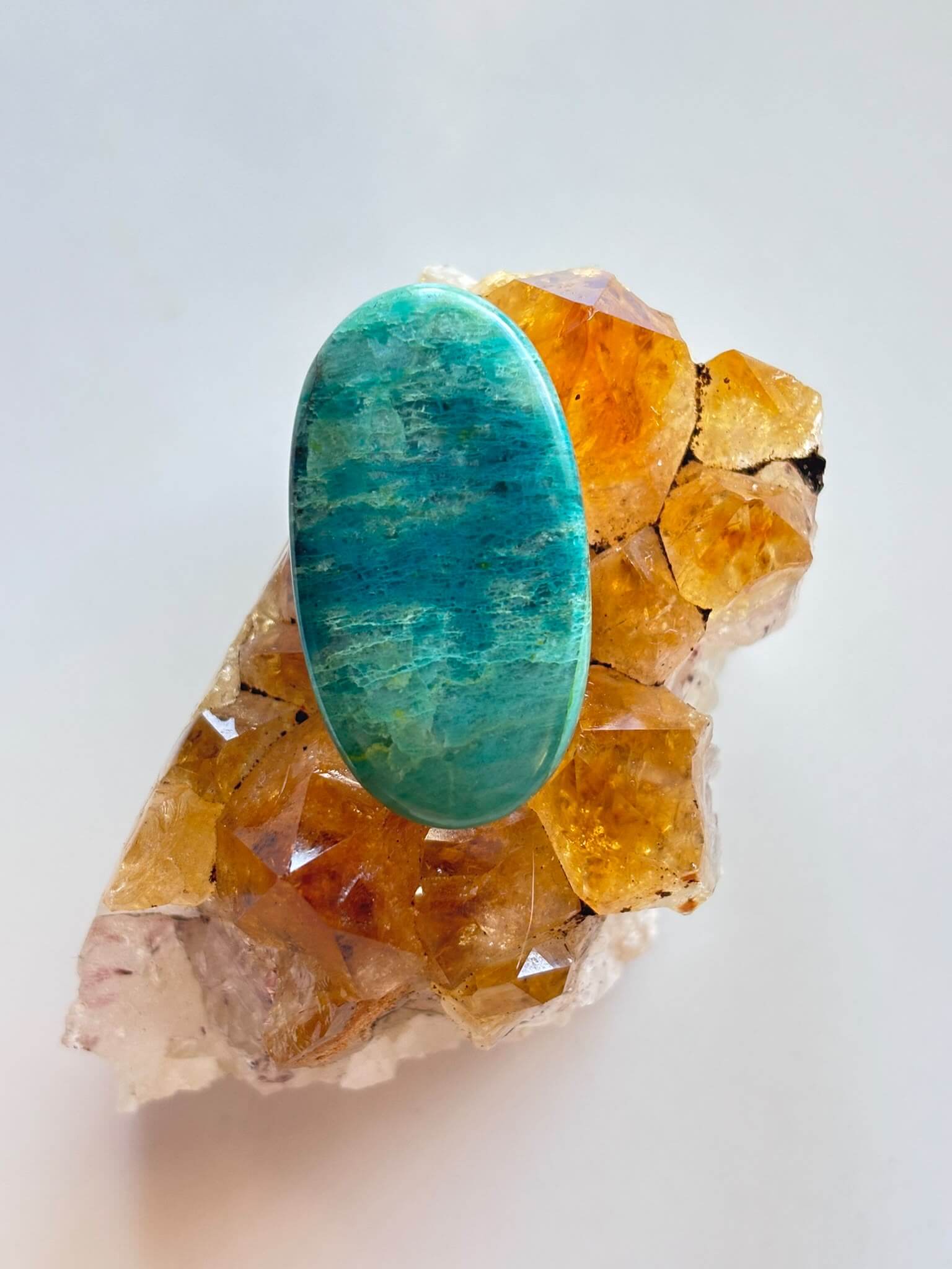 33mm Shattuckite Cabochon – Tidal Flow