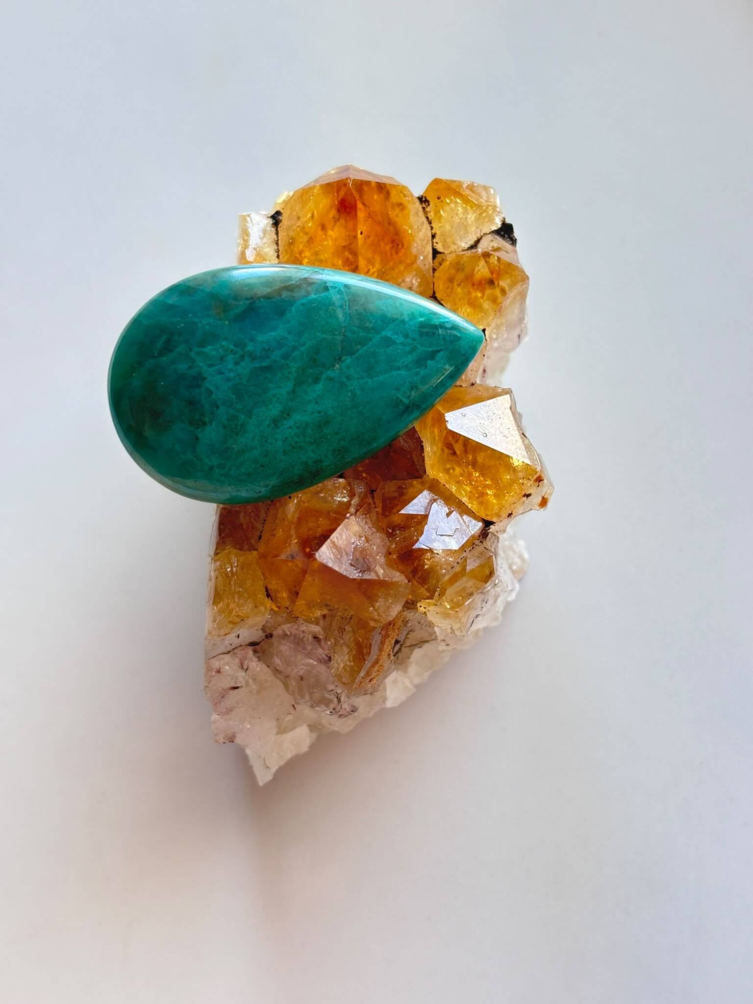 32mm Shattuckite Cabochon – Sea Breeze