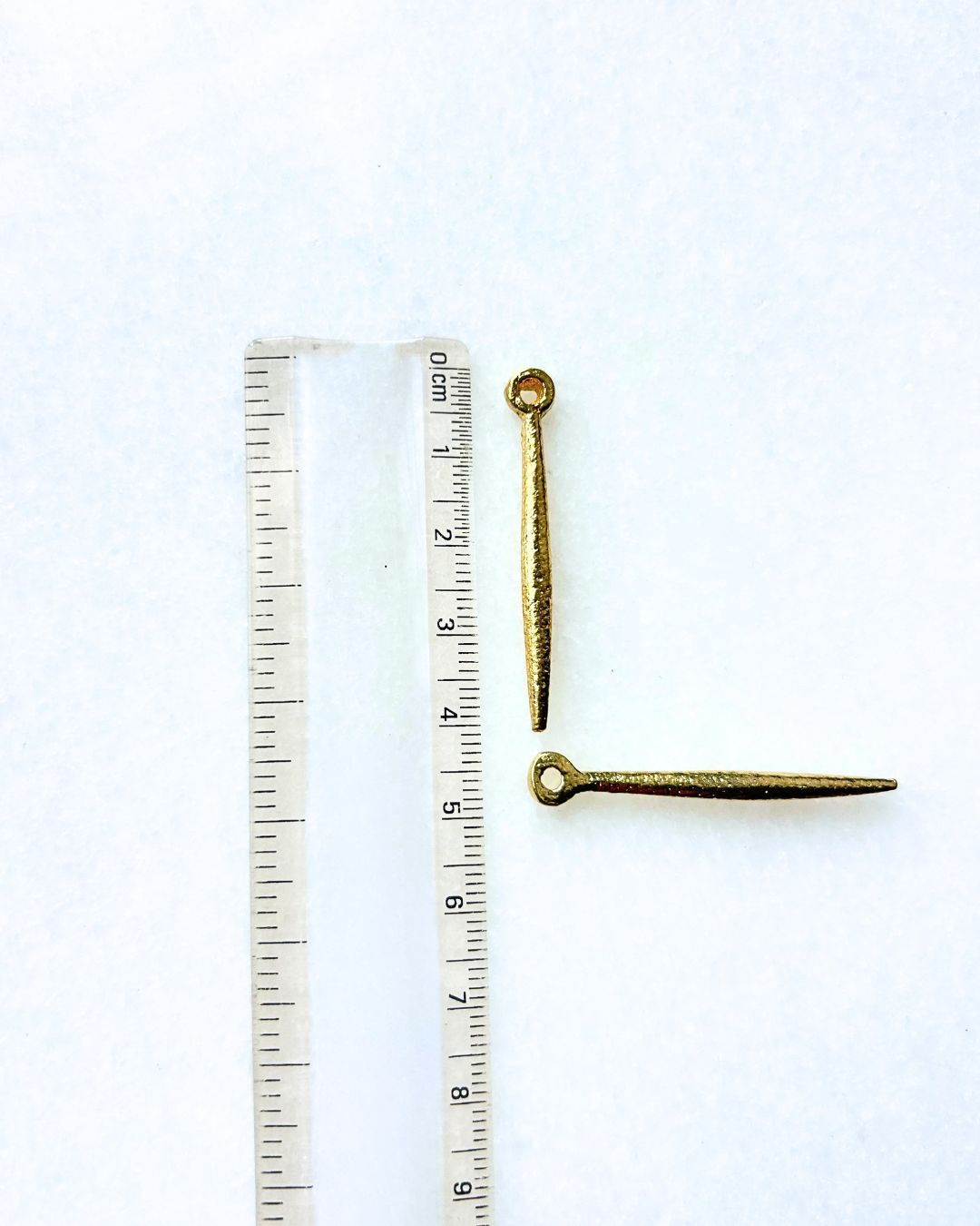 Long Stick Brass Charms – Pack of 5 Pieces - Image 3