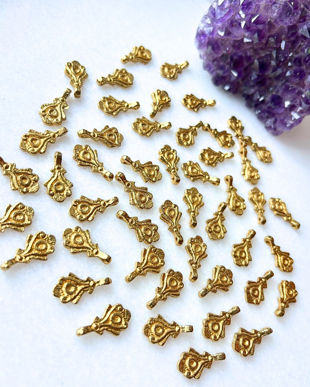 Ornamental Brass Charms – Pack of 5 Pieces - Image 2