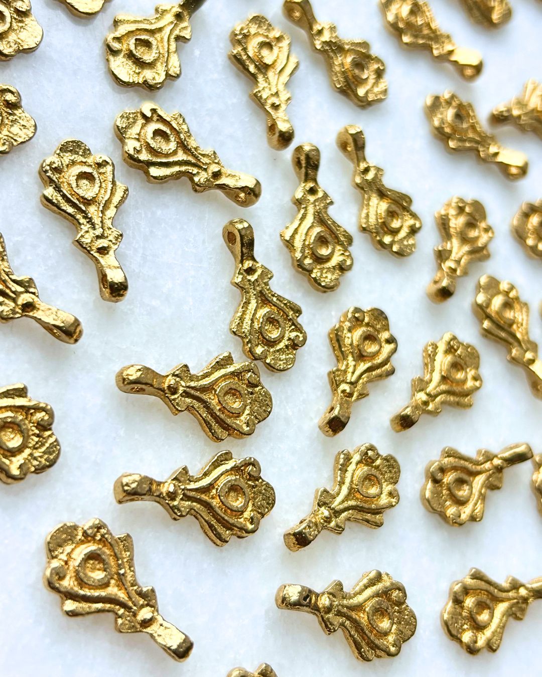 Ornamental Brass Charms – Pack of 5 Pieces