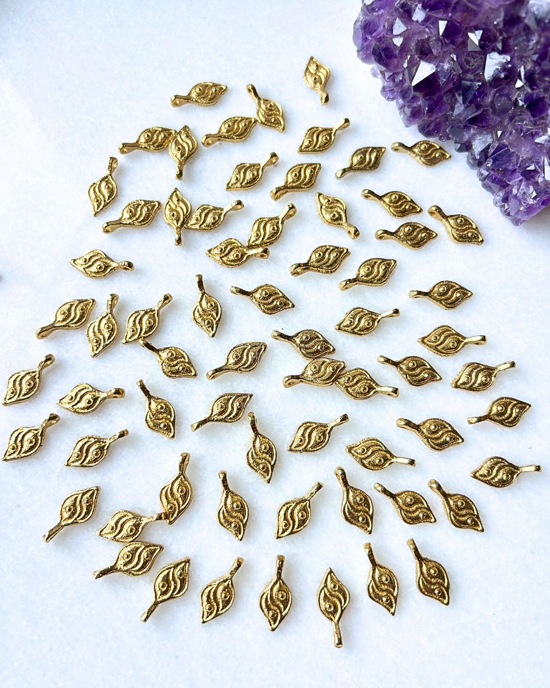 Evil Eye Brass Charms – Pack of 10 Pieces - Image 2