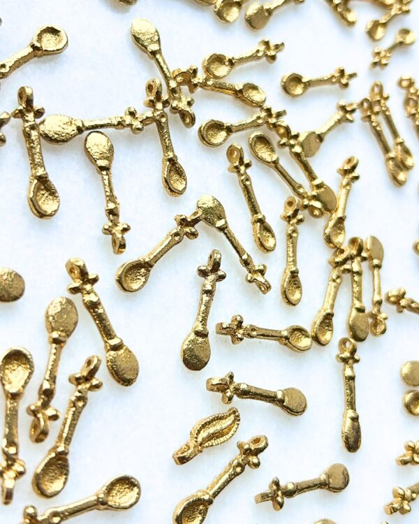 Spoon Brass Charms - Pack of 5 Pieces