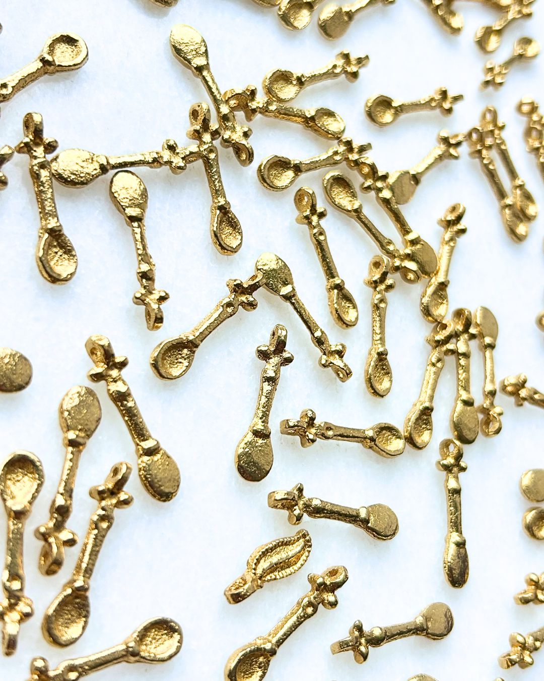 Spoon Brass Charms - Pack of 5 Pieces