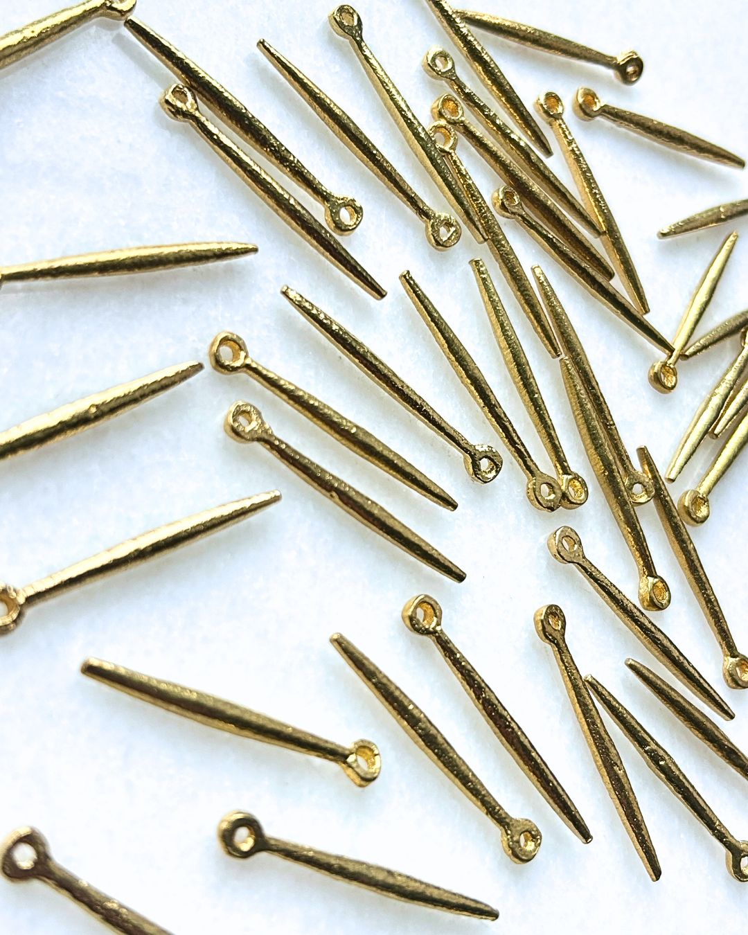 Long Stick Brass Charms – Pack of 5 Pieces - Image 2