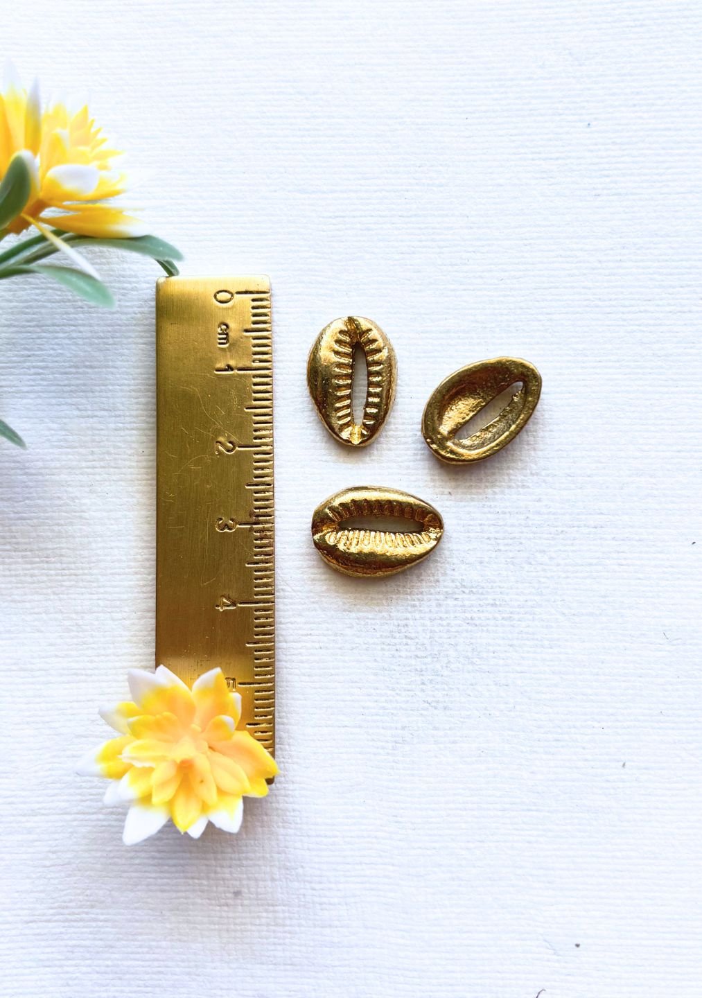 17mm Shell Brass Charms – Pack of 5 Pieces - Image 3