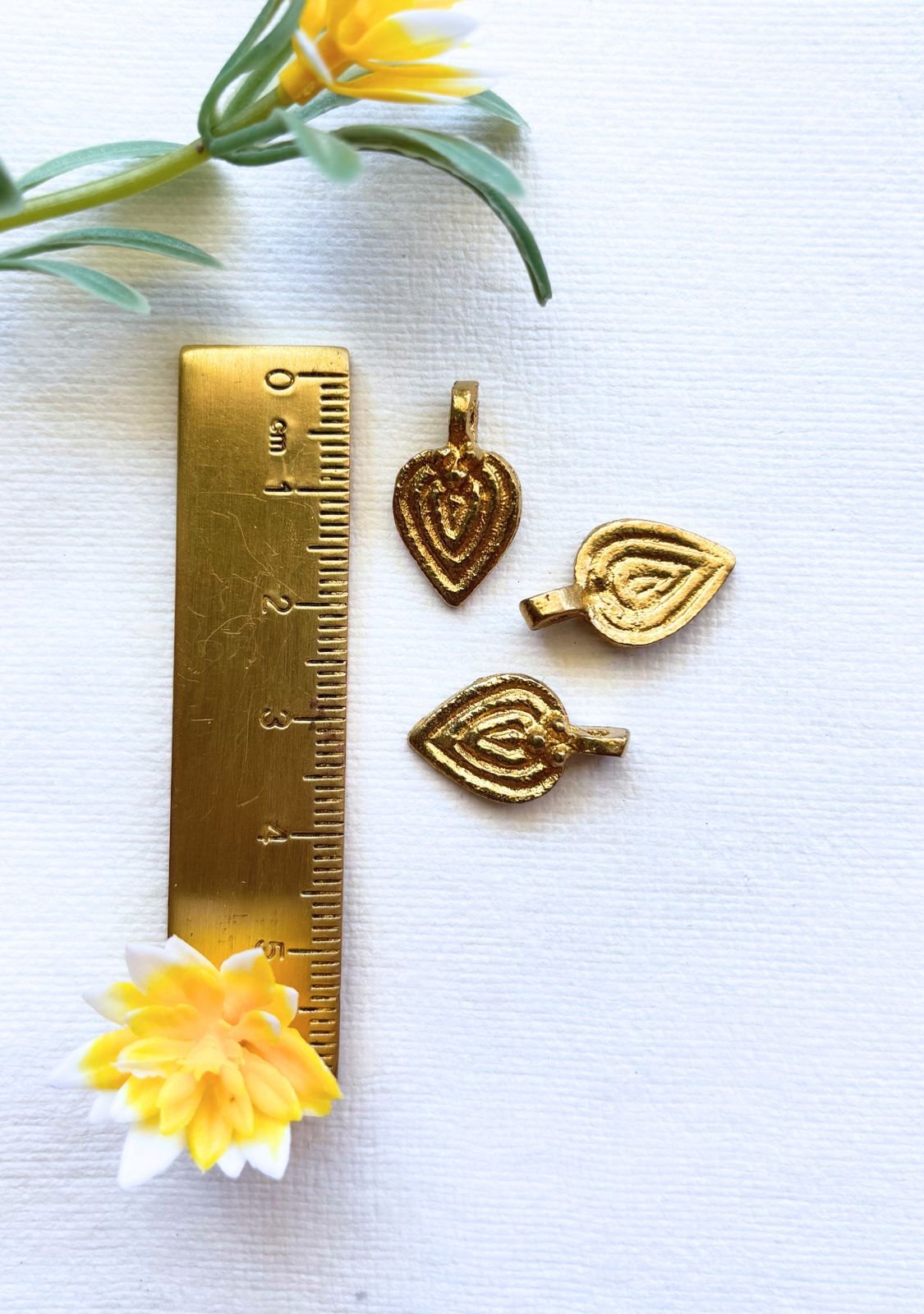 Drop Brass Charms – Pack of 10 Pieces - Image 4