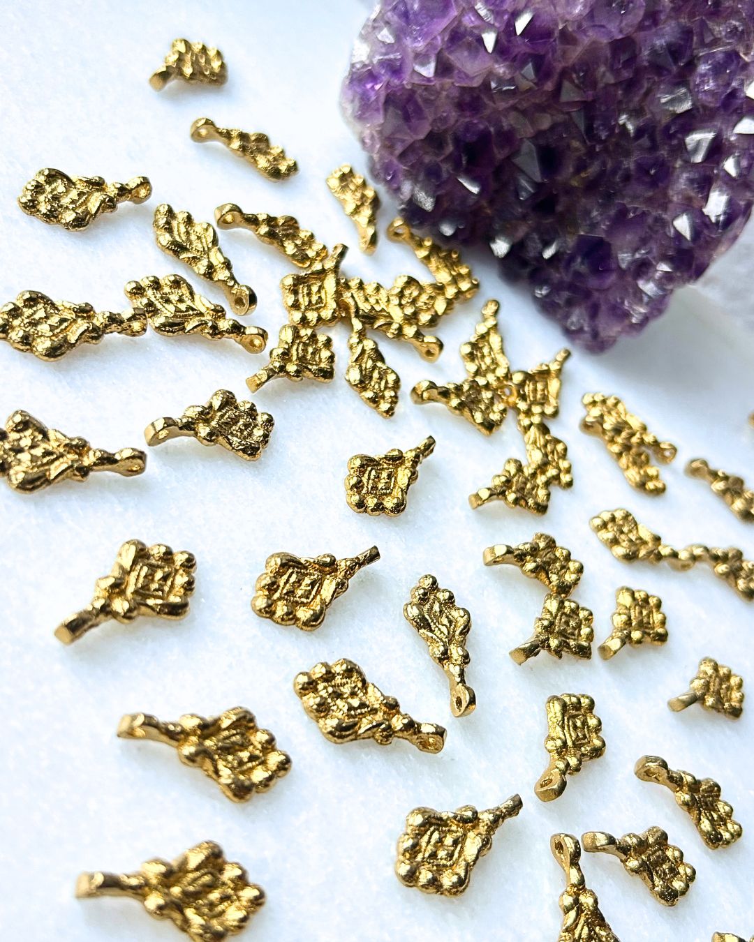 Filigree Brass Charms – Pack of 5 Pieces - Image 3