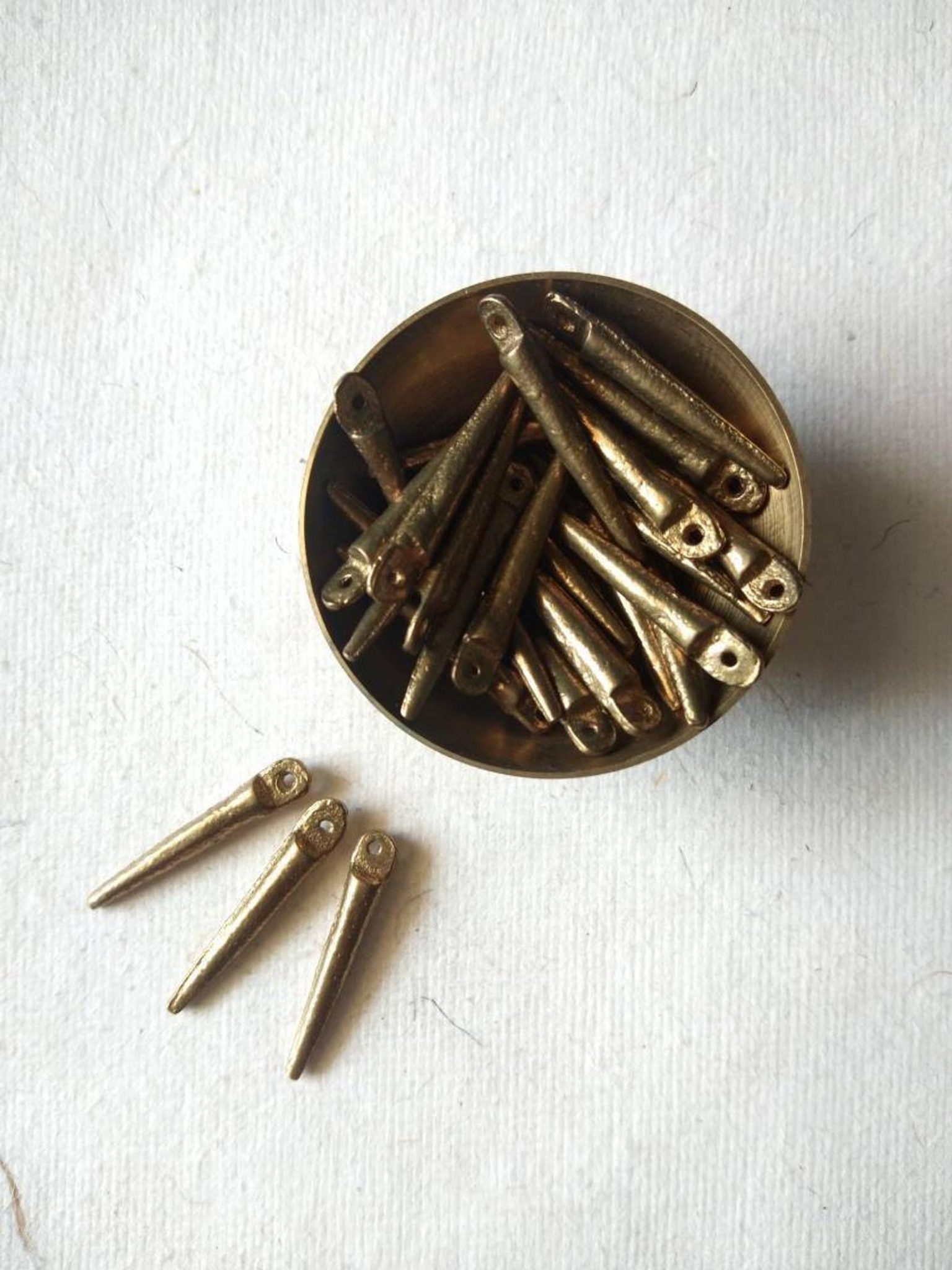 28mm Stick Brass Charms – Pack of 10 Pieces