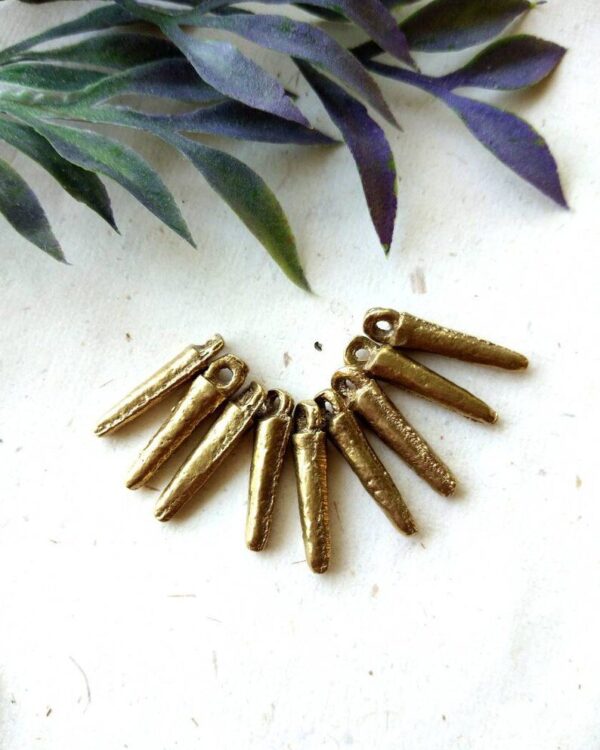 18mm Stick Brass Charms – Pack of 10 Pieces