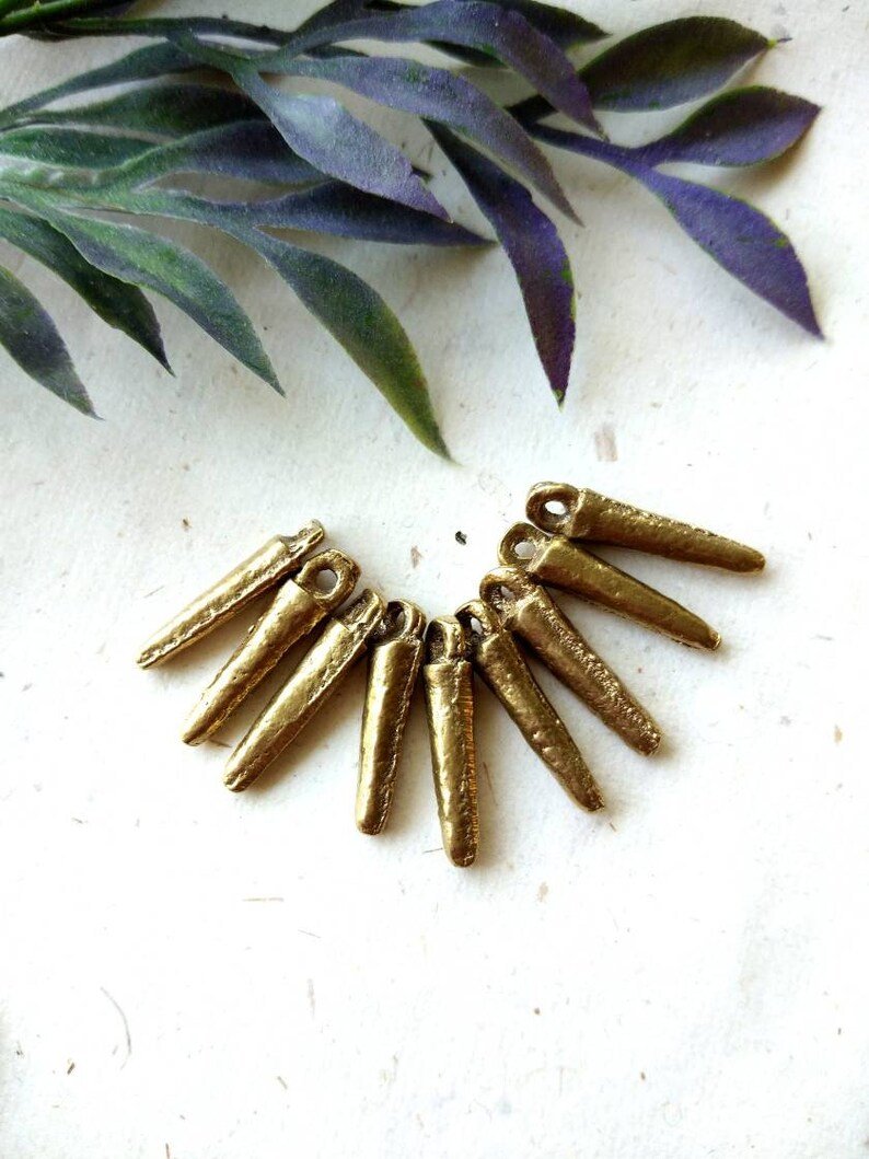18mm Stick Brass Charms – Pack of 10 Pieces