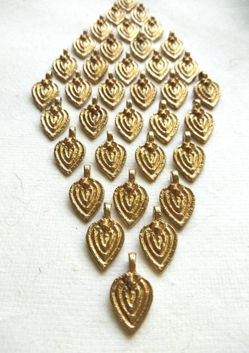 Drop Brass Charms – Pack of 10 Pieces - Image 3