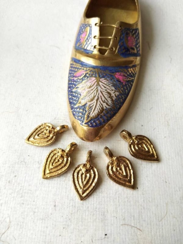 Drop Brass Charms – Pack of 10 Pieces - Image 2