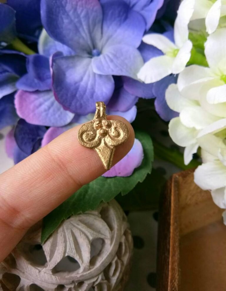 Spiral Ram Horn Brass Charms – Pack of 5 Pieces - Image 4
