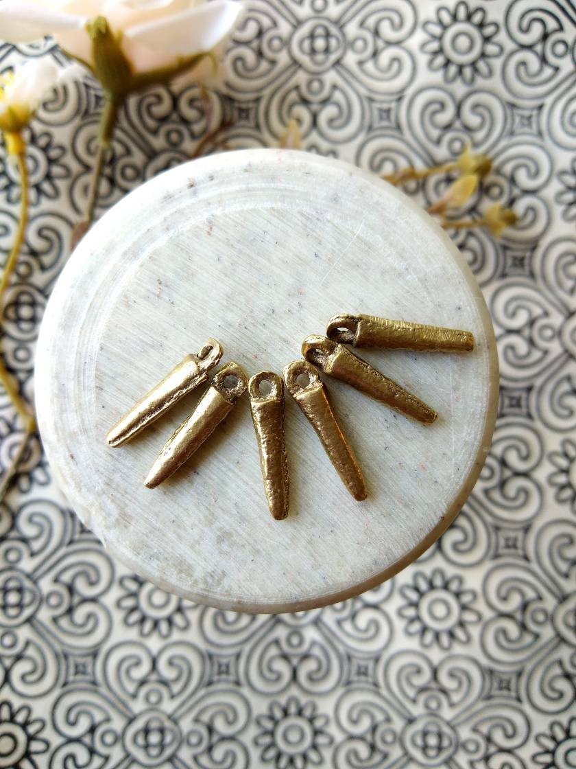 18mm Stick Brass Charms – Pack of 10 Pieces - Image 5