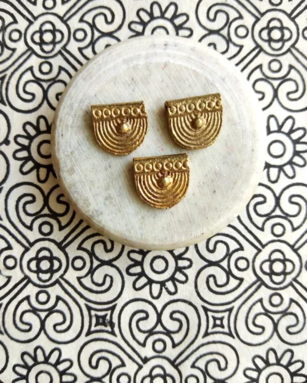 Rainbow Arch Brass Charms – Pack of 3 Pieces