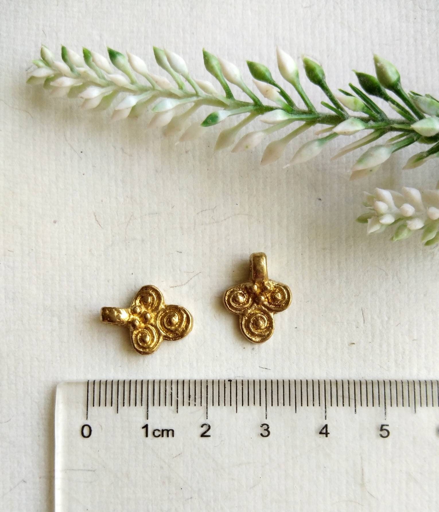 Triple Spiral Brass Charms – Pack of 10 Pieces - Image 4