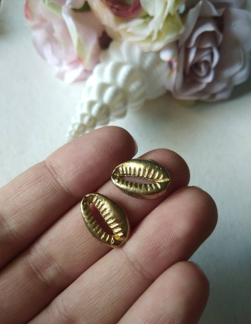 17mm Shell Brass Charms – Pack of 5 Pieces - Image 5
