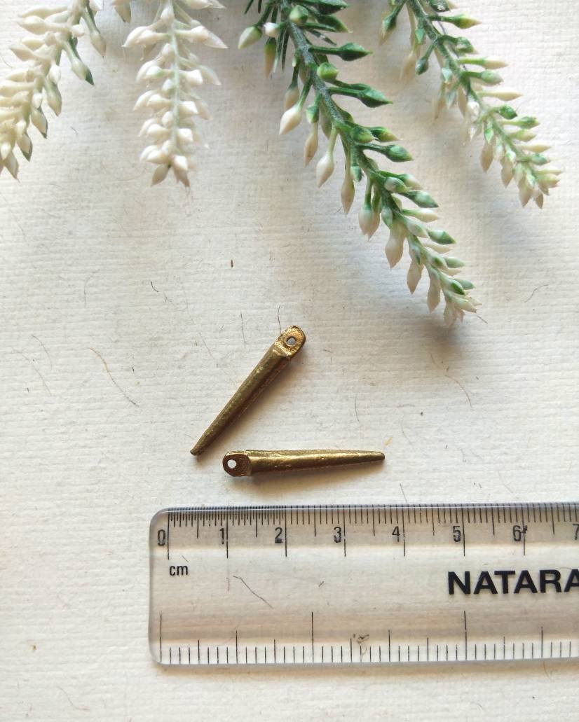 28mm Stick Brass Charms – Pack of 10 Pieces - Image 4