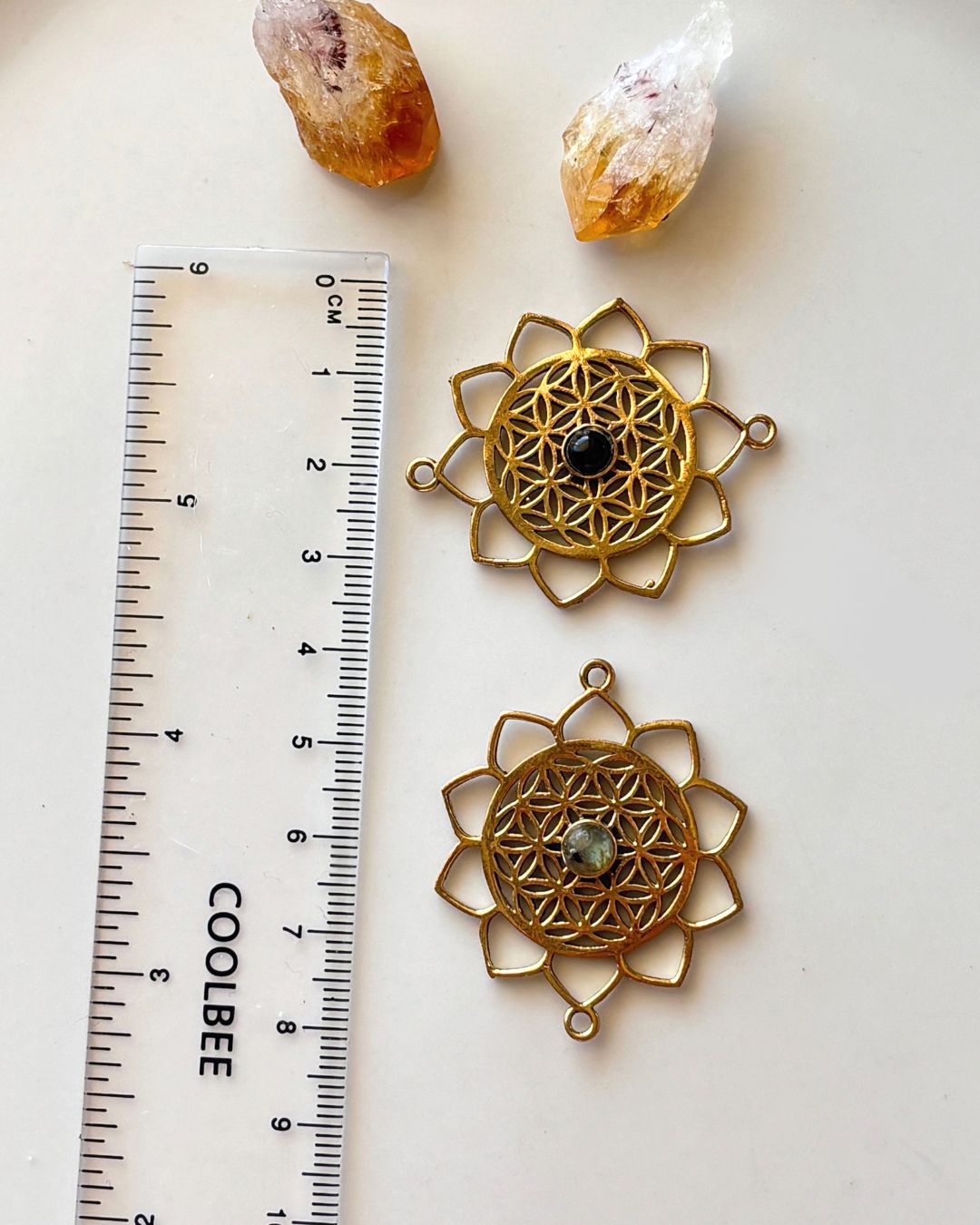 Large Mandala Brass Connector - Image 2