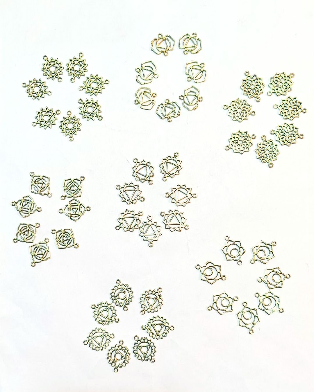 Chakra Symbol Brass Connector Set - Image 4