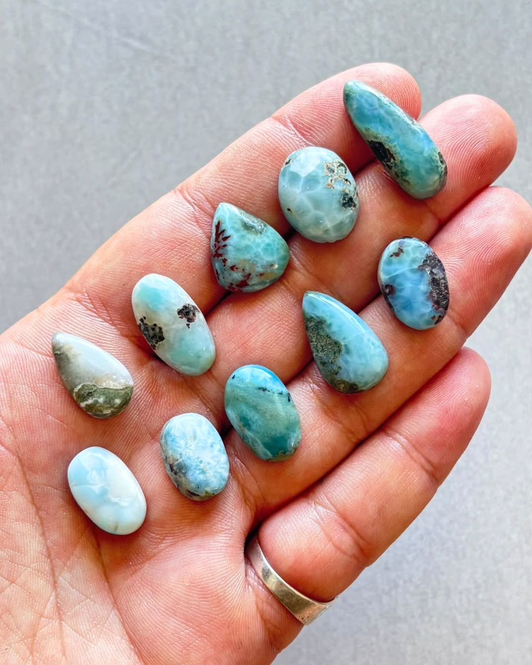 Natural Larimar Cabochon – Choose Your Piece - Image 3