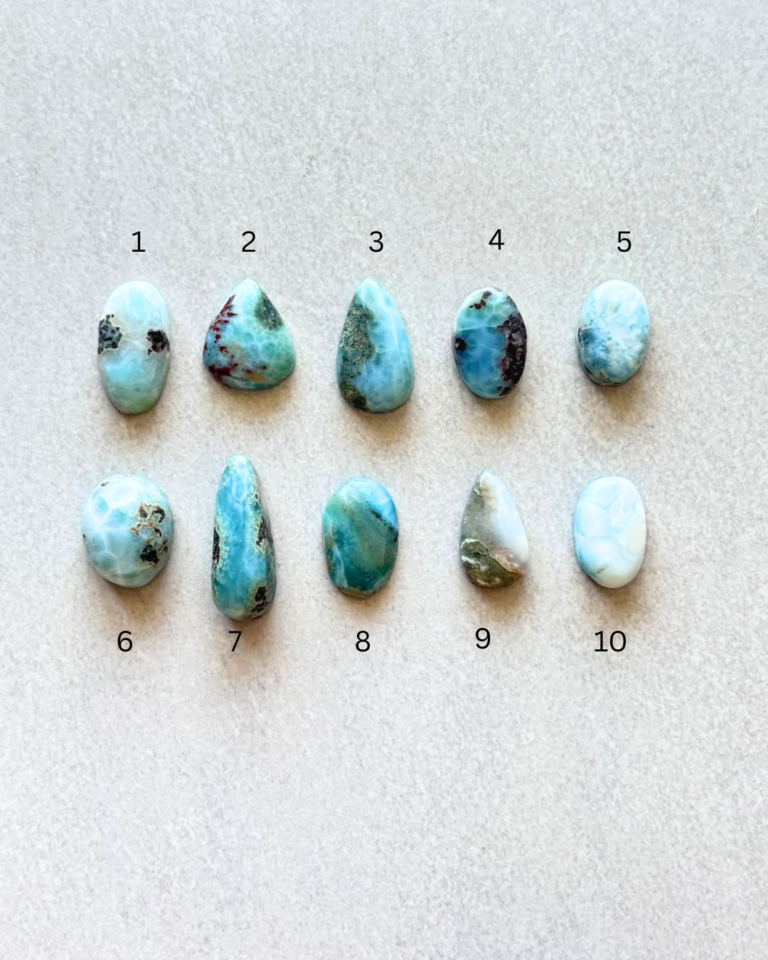 Natural Larimar Cabochon – Choose Your Piece - Image 4